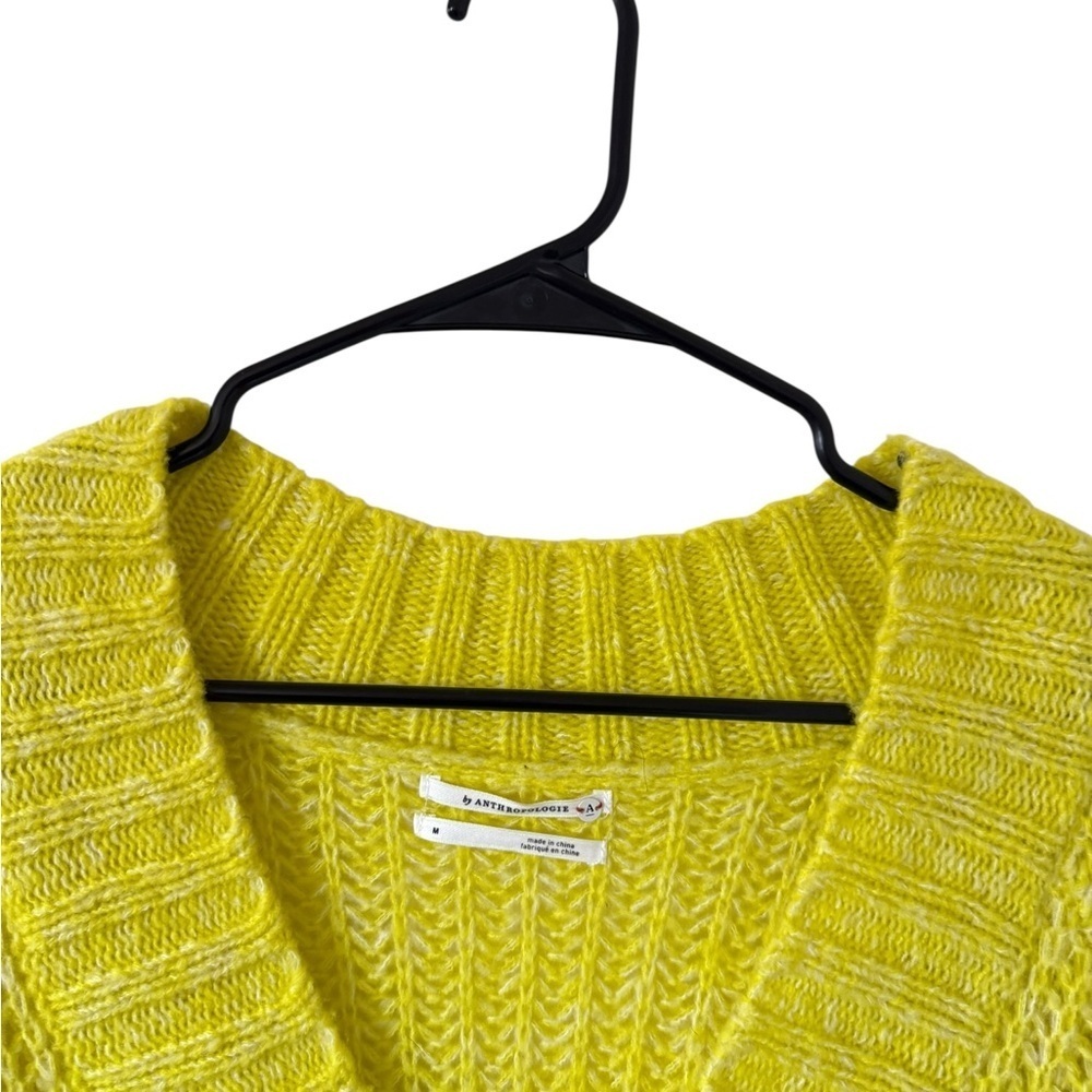 Anthropologie Honore Wool Blend Neon Knit Sweater - Picture 4 of 6